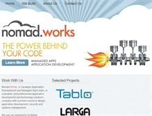 Tablet Screenshot of nomad.ca