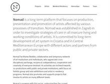 Tablet Screenshot of nomad.hr